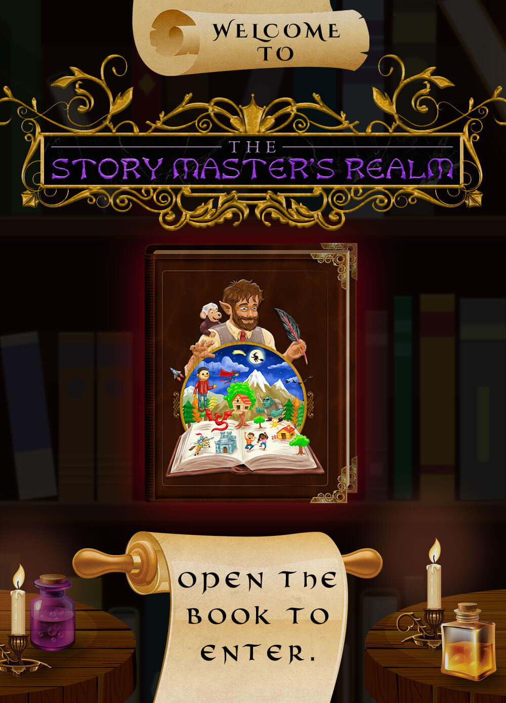 Story Master's Realm Enter Page