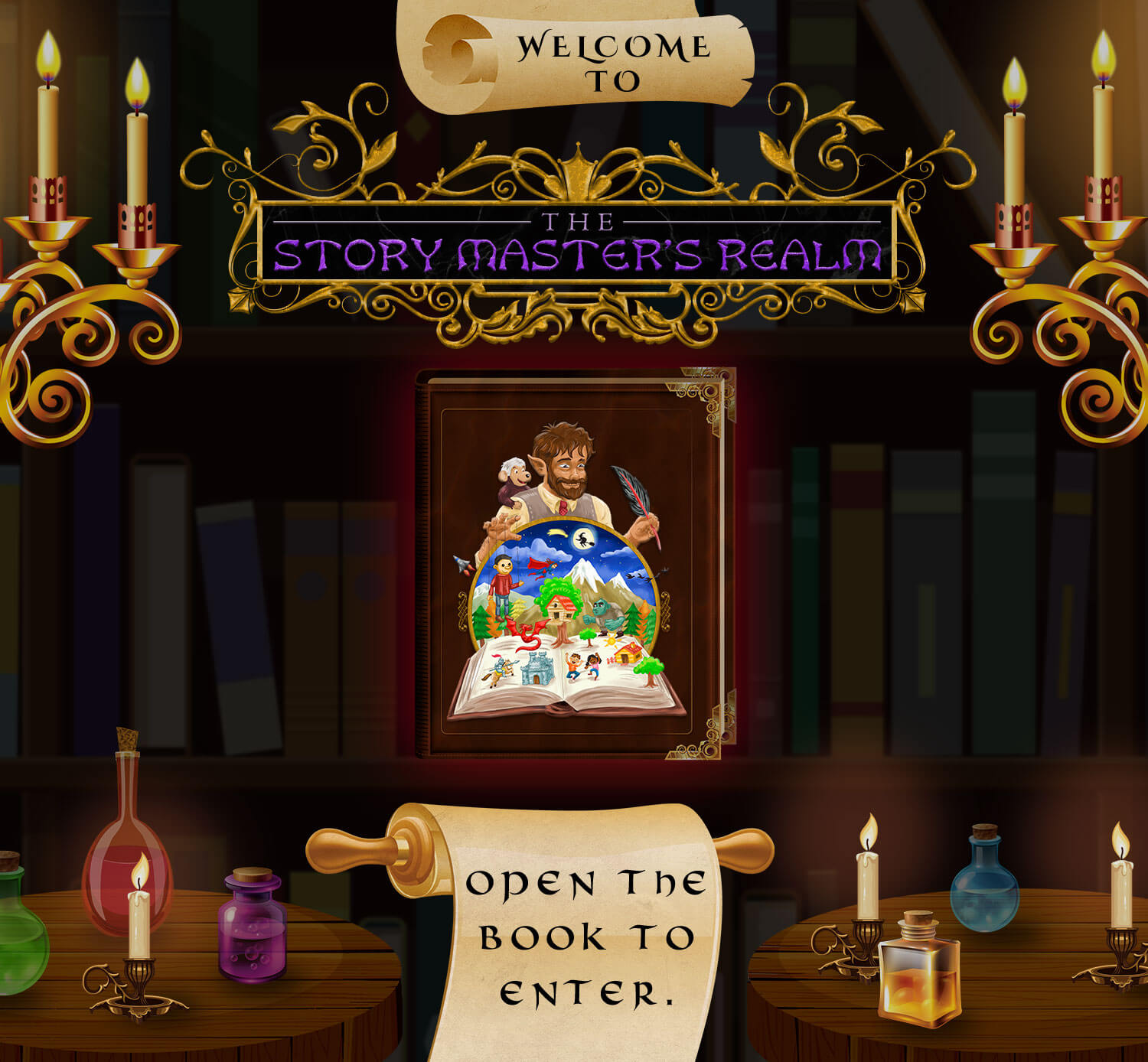 Story Master's Realm Enter Page